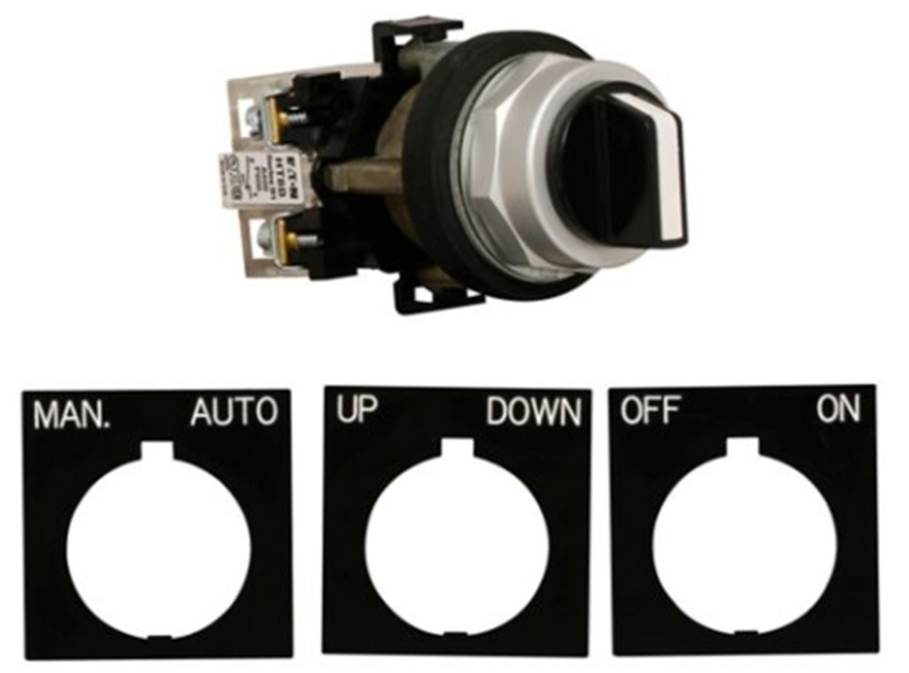 Eaton HT8JXH1DAB-POP Selector Switch, Point of Purchase Unit, 1NO 1NC [New]