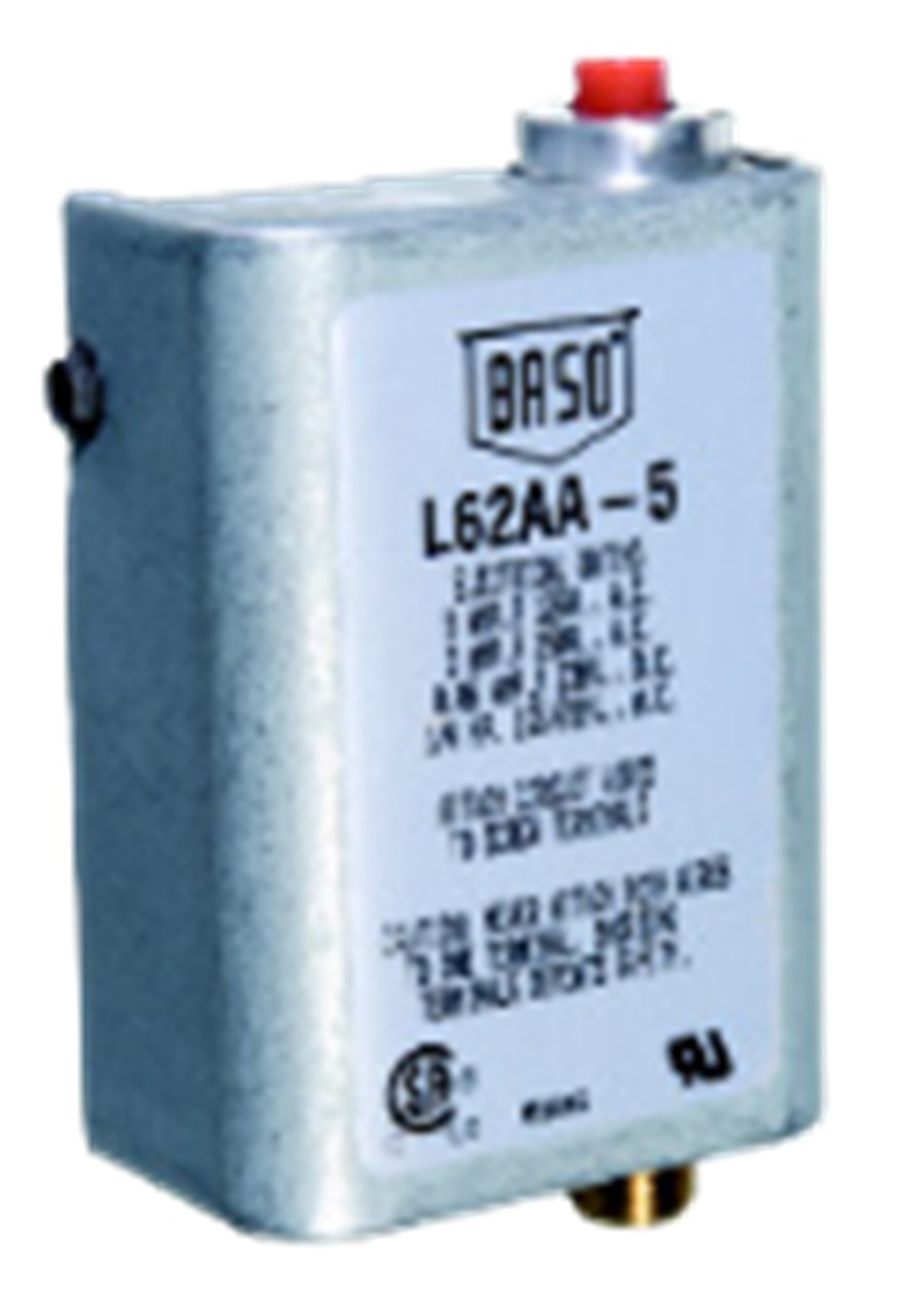 Baso Johnson Controls L62AA-5 Pilot Safety Switch, SPST, Manual Reset [New]