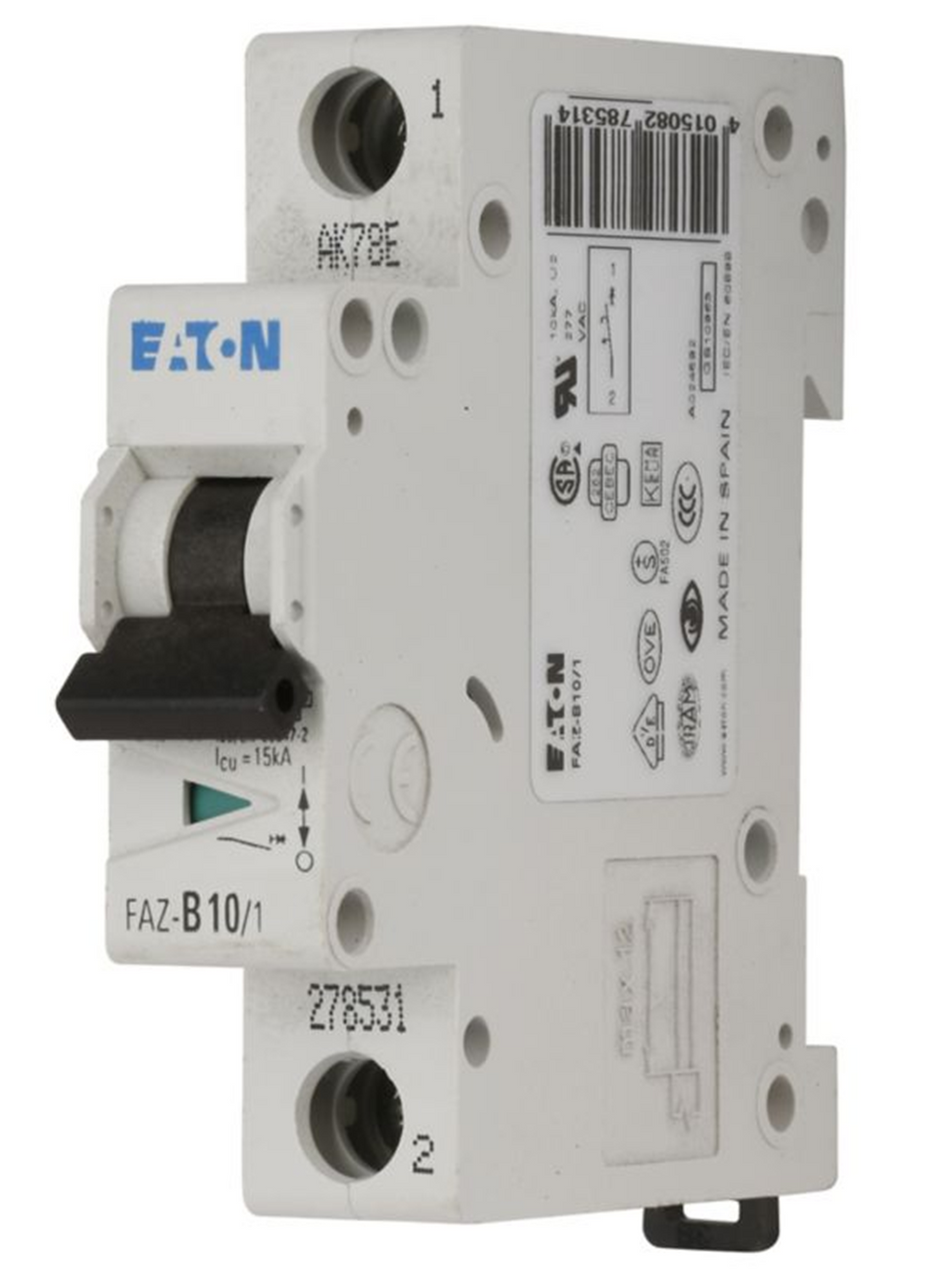 Moeller Eaton FAZ-C15/1-NA-DC-SP 167156 Miniature Circuit Breaker, 15A, 1P [New]