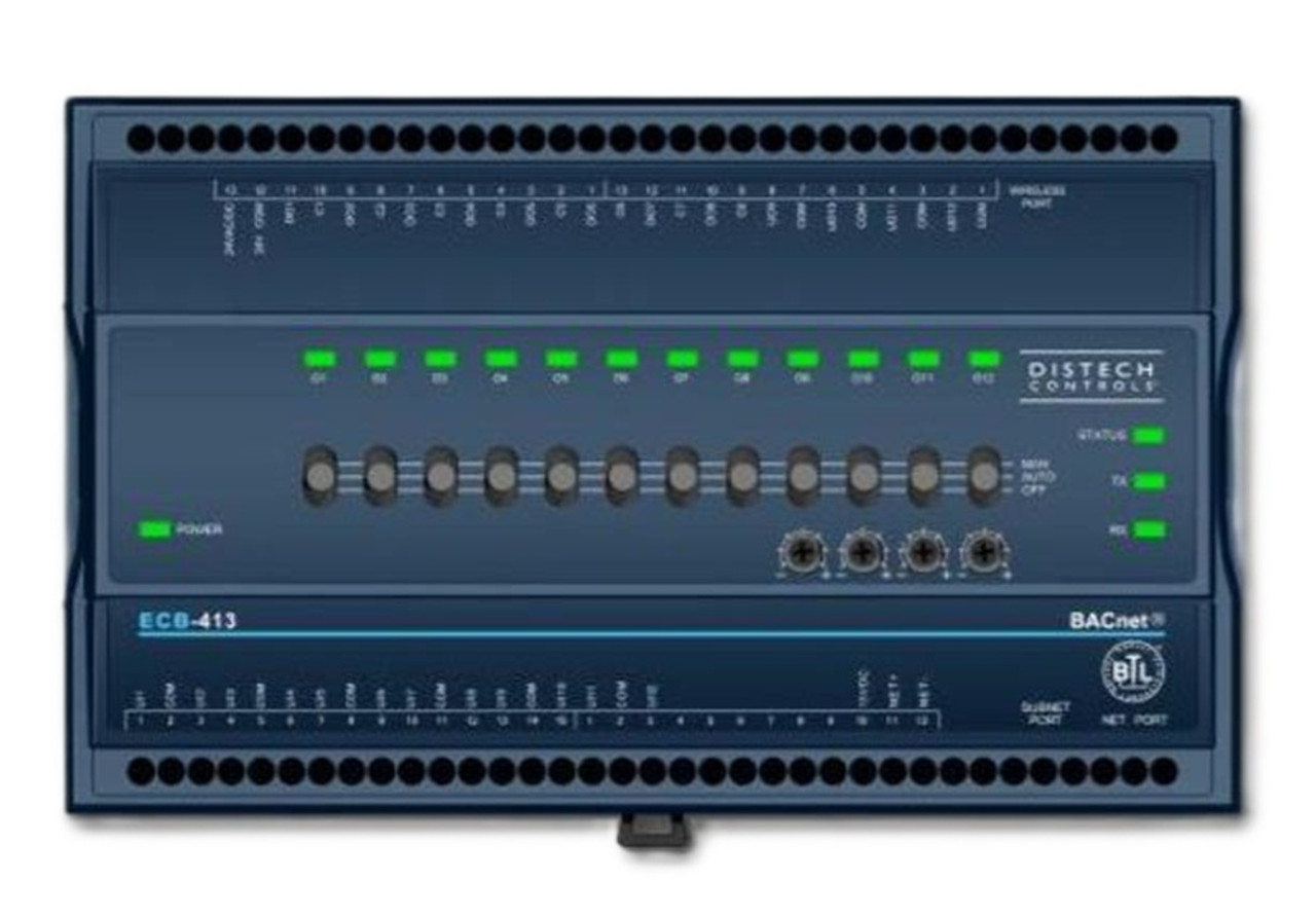 Distech CDIB-413X-00 ECB-413 BACnet Programmable Controller 12UI 8DO Triac 4UO [New]
