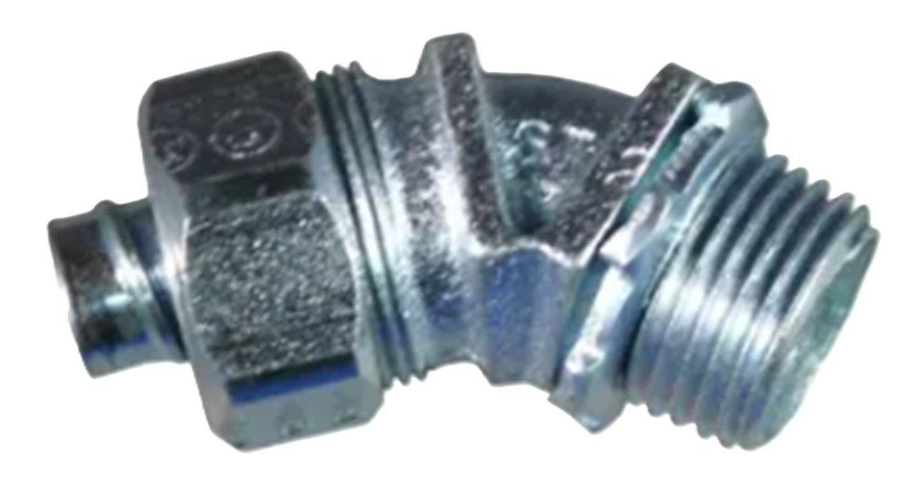 Appleton ST-45100 45D Liquidtight Connector, 1 Inch, 45 Degree, 1 Unit [New]