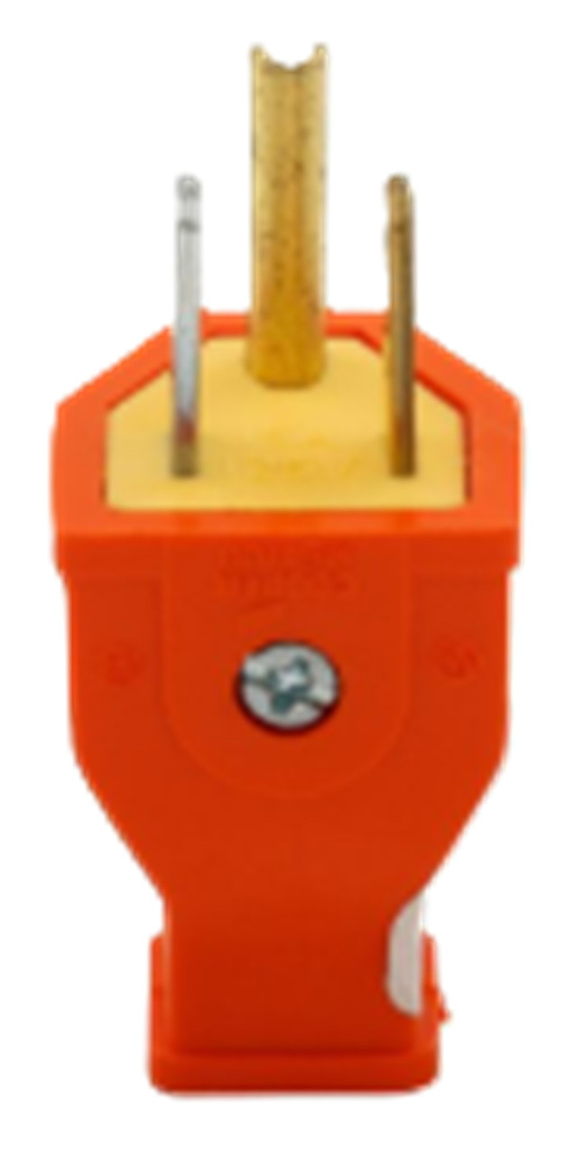 Eaton SA399O Straight Blade Plug, NEMA 5-15P, Orange, 15A 125V [New]