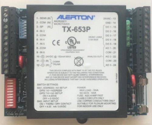 Alerton TX-653P PLC Programmable Logic Controller for HVAC [Refurbished]