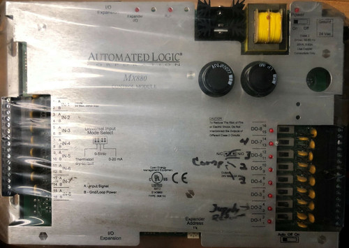 ALC Automated Logic MX880 M-Line Expander Control Module, 8 Dig Out, 8 Uni In [New]