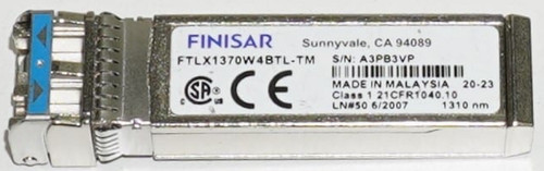 Finisar FTLX1370W4BTL-TM 1310nm FP, 10G Wireless, 1.2-9.8304 Gb/s Transceiver [New]
