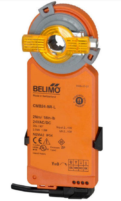 Belimo CMB24-SR-L Actuator, 18 in-lb 2 Nm, Non Fail-Safe, 2...10 V, Modulating [New] 