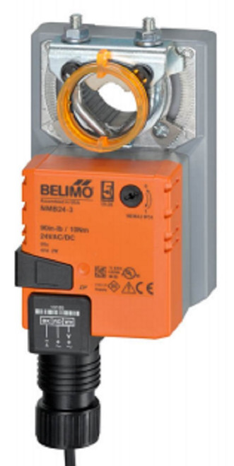 Belimo NMX24-3 Damper Actuator, 90 in-lb 10 Nm, Non Fail-Safe Floating Point [New]