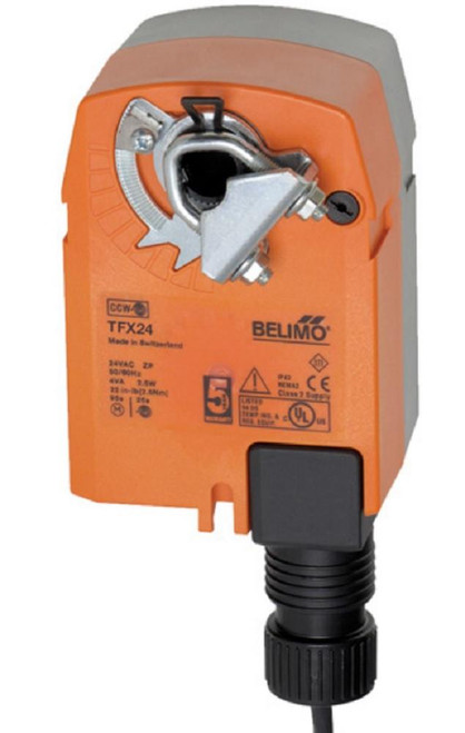 Belimo TFX24, industrial electronic damper actuator for precise control of airflow in HVAC systems.