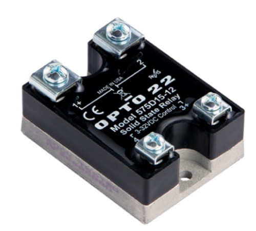 Opto 22 575D15-12 575 VAC 15 A DC Control Solid State Relay SSR, Transient Proof [New]