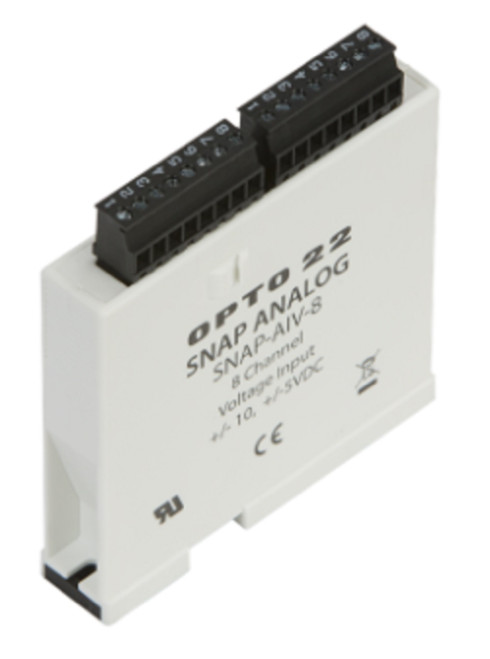Opto 22 SNAP-AIV-8 SNAP 8-Ch -10VDC to +10VDC Analog Input Module [Refurbished]