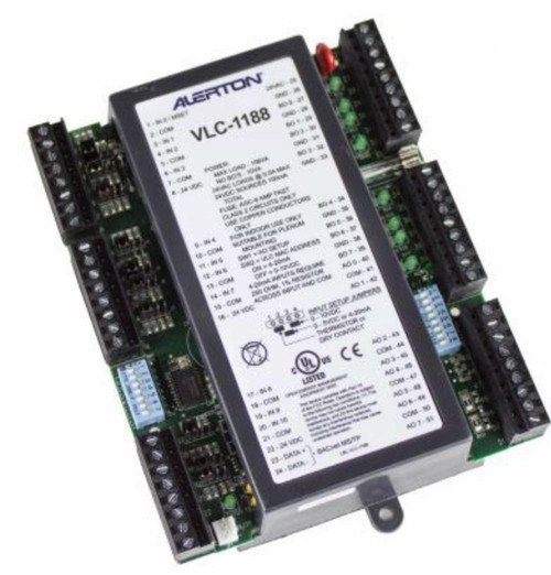 Alerton VLC-1188 REFURBISHED, electronic control module with circuit boards and connection terminals.