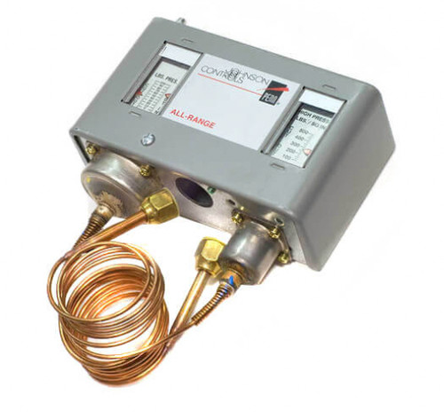 Johnson Controls P70LB-1C Dual Pressure Control, High Range 100 to 500 PSIG [New]