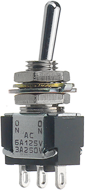 Alcoswitch MTA-406N Toggle Switch, On-On, 4PDT Non Illuminated, 6A, Through Hole [New]