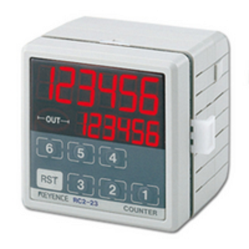 Keyence RC2-23 LCD Display Electronic Preset Counter, 72mm 6-Digit 7-Segment LED [New]