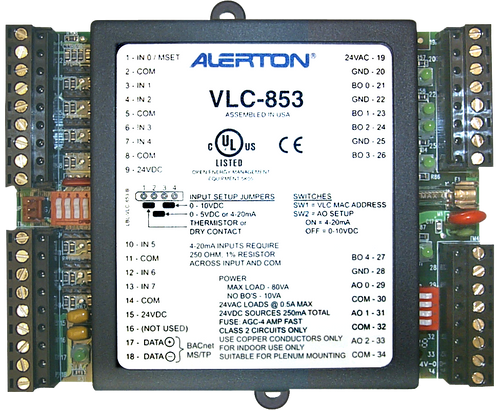 Alerton Ibex Honeywell VLC-853 PLC Logic Controller for HVAC and Equipment [Refurbished]
