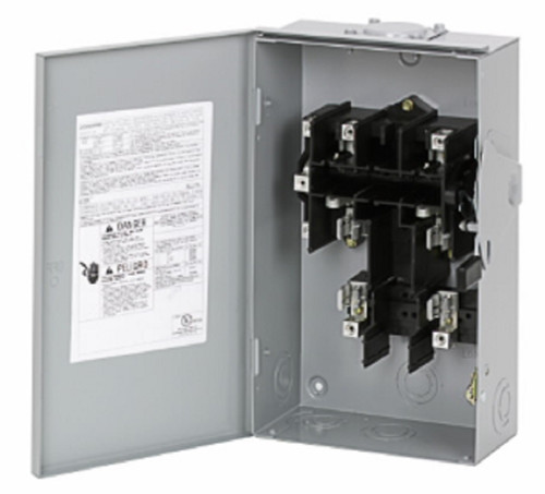 Cutler-Hammer Eaton DG222URB Safety Switch General Duty 2P 60A 240V 50/60Hz 3R [New]