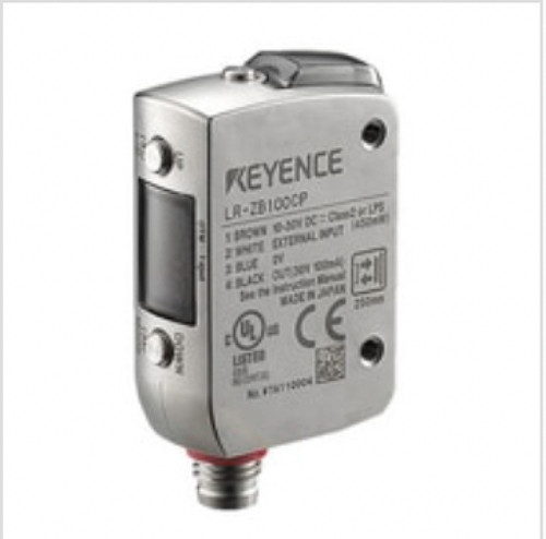 Keyence LR-ZB100CN Self-Contained CMOS Laser Sensor, Rectangular w/ M8 connector [New]