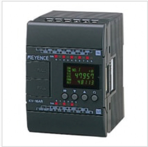 Keyence KV-16AR Programmable Logic Controller, Base Unit, AC, 10 In 6 Relay Out [Refurbished]
