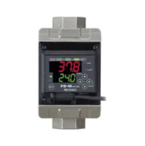 Keyence FD-MZ50ATK Flow Sensors / Flow Meters, Main Unit, Portrait, 50 L/min, NPN [Refurbished]