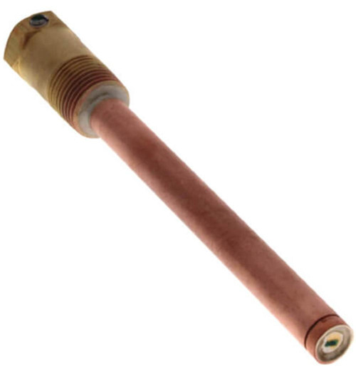 Johnson Controls WEL14A-600R, a thermal sensor cylinder with copper wiring and connectors at both ends.