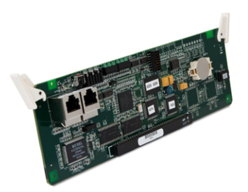 Opto 22 G4EB2, industrial control system printed circuit board with Ethernet ports, microchips, and electronic components.