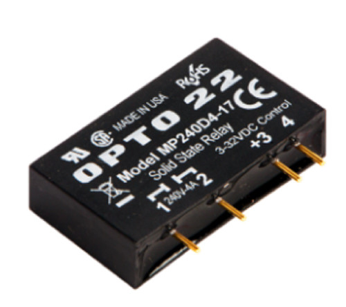 Opto 22 MP240D4-17 MP Model, 240 VAC, 4 Amp, DC Control Solid State Relay SSR [Refurbished]