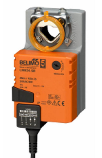 Belimo LMX24-SR Damper Actuator, 45 in-lb 5 Nm, Non Fail-Safe, 2-10V, Modulating [New]