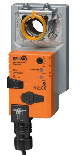 Belimo NMQB24-1 Damper Actuator, 70 in-lb [8 Nm], Non Fail-Safe, AC/DC 24 V [New]