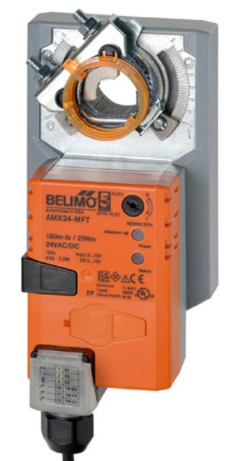 Belimo AMX24-MFT Damper Actuator, 180 in-lb 20 Nm, Non Fail-Safe, 2...10 V [New]