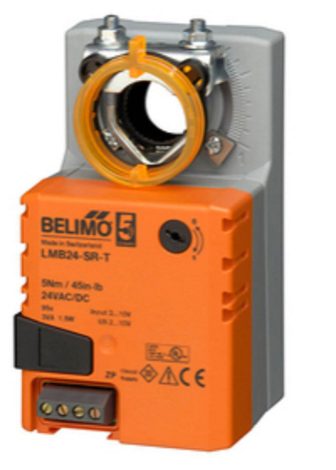 Belimo LMX24-SR-T Actuator, 45 in-lb 5 Nm, Non Fail-Safe, 2...10 V, Terminals [New]