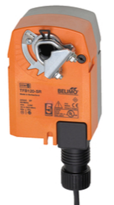 Belimo TFB120-SR Actuator, 22in-lb 2.5Nm, Spring Return, AC 100-240V, 2-10V, Mod [New]