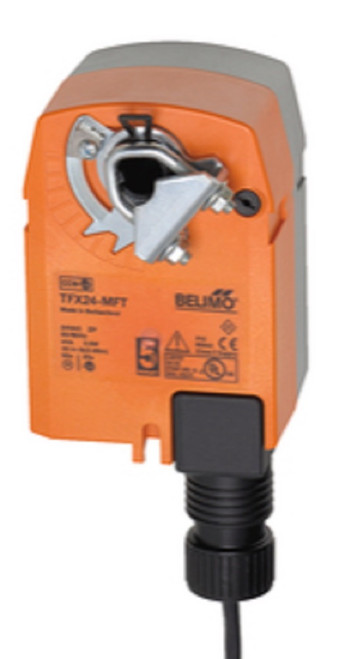 Belimo TFX24-MFT Damper Actuator, 22 in-lb 2.5 Nm, Spring Return, 2...10 V [New]