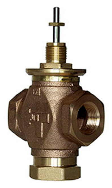 Johnson Controls ZD7881ST Brass Female Threaded Globe Valve, 3 Way Mixing, PN16 [New]