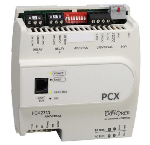 Johnson Controls FX-PCX2711-0 32-Bit Integrated VAV Controller DPT, 3UI 3BO 2CO [Refurbished]