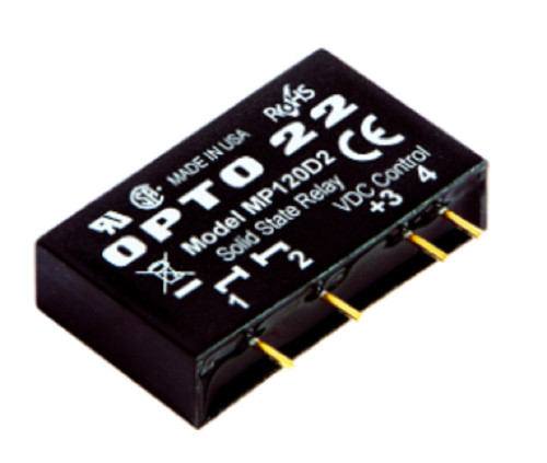 Opto 22 MP120D2 MP Model, 120 VAC, 2 Amp, DC Control Solid State Relay SSR [New]