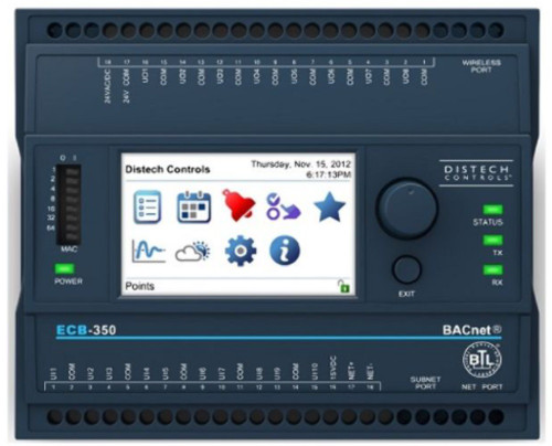 Distech CDIB-350X-00 ECB-350 BACnet Programmable Controller w/LCD, 10UI 8UO [New]