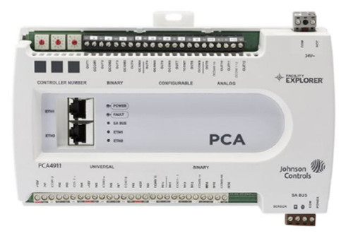 Johnson Controls FX-PCA4911-0 28-Point PCA with Integral Real-Time Clock, 24 VAC [New]