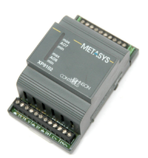 Johnson Controls XP-9102-8304 DX-9100 Series Expansion Module, 2 AO and 6 AI [Refurbished]