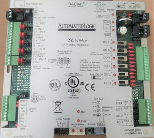 ALC Automated Logic Corporation SE6104sp Single Equipment Controller, 20 Point [Refurbished]