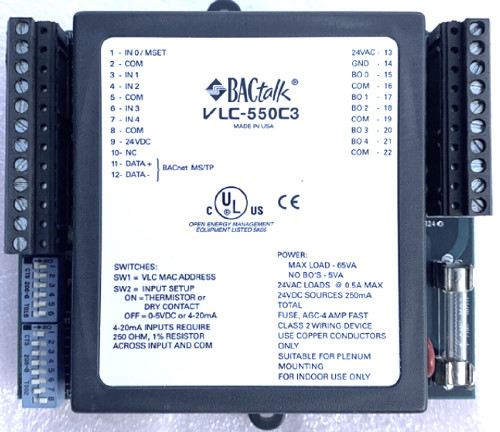 Alerton VLC-550C3 BACtalk BACnet-Compliant Field Programmable Controller [New]