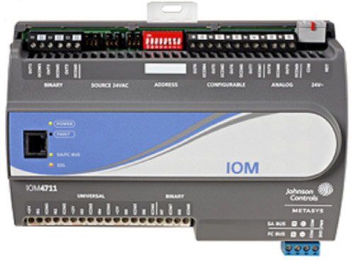 Johnson Controls MS-IOM1711-0 Input Output Module, 4-Point IOM w 4 BI, FC SA Bus [Refurbished]