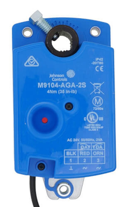 Johnson Controls M9104-AGA-2S 24V Floating Non-Spring Return Actuator (35 lb-in) [New]