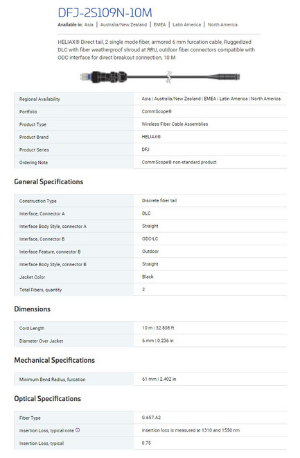 CommScope DFJ-2S109N-10M