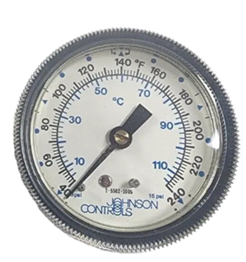 Johnson Controls T-5502-1005 Pneumatic Temperature Indicator Thermometer, 40-240 [New]