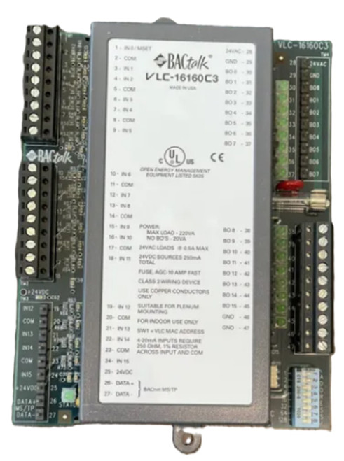 Alerton VLC-16160C3 BACtalk Programmable Logic Controller, Input Monitoring [New]
