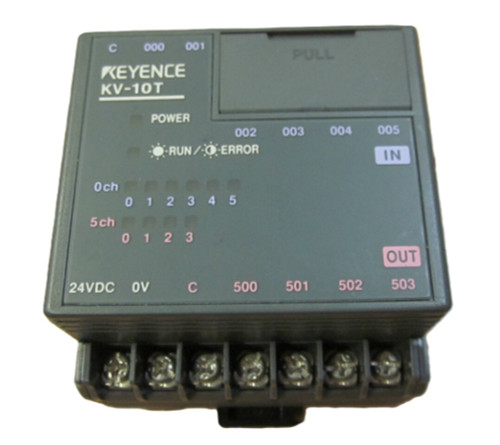 Keyence KV-10T Base Programmable Logic Controller, DC Type, 6 Inputs, 4 Outputs [New]