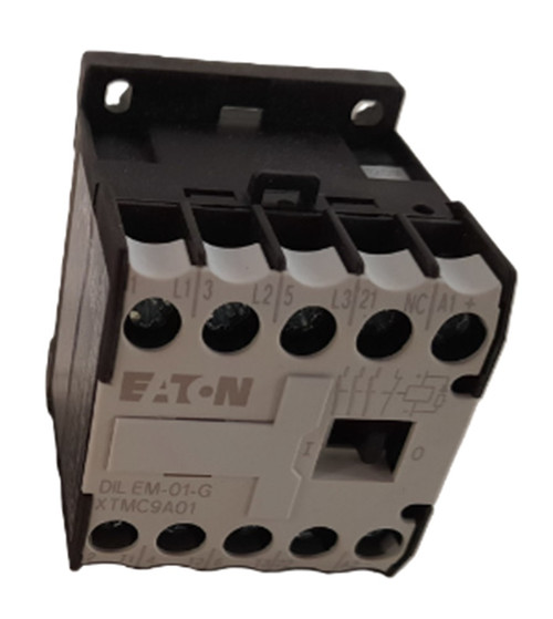 Eaton XTMC9A01AD Mini Contactor, 3 Pole, FVNR, 9A, Frame A, 1 NC 120VDC Coil [New]