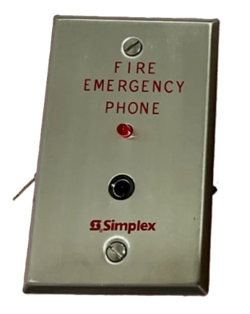 Simplex Grinnell 2084-9023 Firefighter Phone Jack Station, With Call-In LED [New]