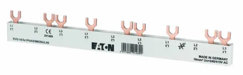 Eaton 291489 EVG-16/3X1PHAS/9MODUL/HI Type EVG Busbar, For Miniature Breaker [New]