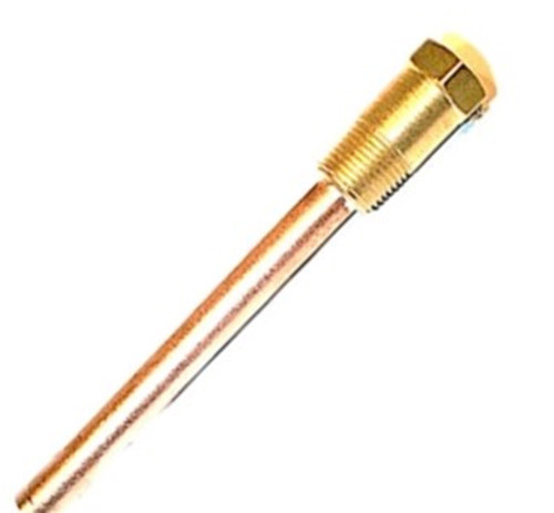 Johnson Controls WEL14A-602R Bulb Well, 1/2" Pipe Thread, Brass Connecter [Refurbished]